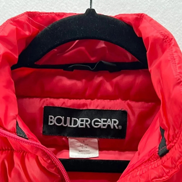 Boulder Gear Puffer Jacket Girls Sz S Full Zip Long Sleeve Insulated Outdoor Red - Picture 9 of 12